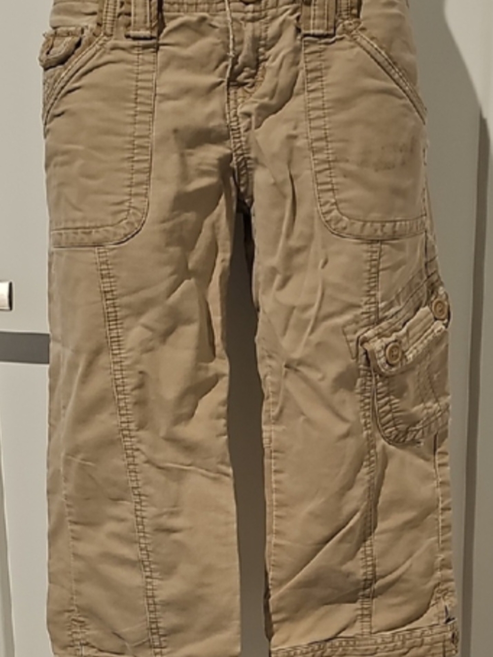 Y2k Aeropostale Tan Cargo Pants with Utility Pockets